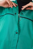 Çıtçıt Düğmeli Yağmurluk Yeşil thumbnail 4