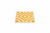 Porland Morocco Desen4 Sarı Bardak Altlığı 10x10 cm  04A+P021649 - 2