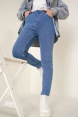 Dar Paça Skinny Jean Pantolon Açık Mavi thumbnail 1
