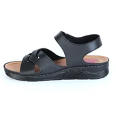 Moda Ayakkabı 23-110 Serra Siyah Bayan Sandalet thumbnail 6