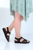 Moda Ayakkabı 58412 Polero Kadın Düz Yazlık Sandalet - 5