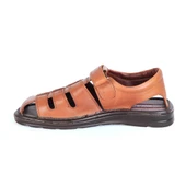Moda Ayakkabı 659 Erkek Deri Sandalet - 6
