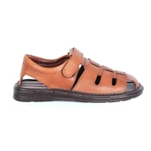 Moda Ayakkabı 659 Erkek Deri Sandalet - 1