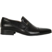 ModaAyakkabı 2010 Siyah Deri Günlük Kılasik Ayakkabı - 9