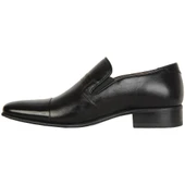 ModaAyakkabı 2010 Siyah Deri Günlük Kılasik Ayakkabı - 6