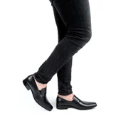 Moda Ayakkabı 7420 Siyah Kauçuk Deri Erkek Klasik Ayakkabı - 18