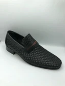 Moda Ayakkabı 5418 İçi Dışı Hakiki Deri Kösele Taban Erkek Ayakkabı - 2