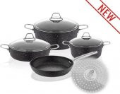 Falez Black Indüksiyon 7 Parça Set BLN3037 - 2