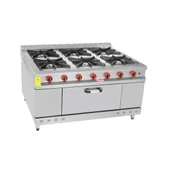 Himaksan Endüstriyel 150x100 Cm 6+1 Doğalgazlı 6 Lı Kuzine Ocak - 1
