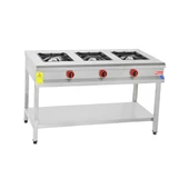 Himaksan  130 X 50 Cm Tüplü Taban Raflı 3 Gözlü Ocak - 1