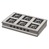 CSA Karacasan Set Üstü Altılı 6 Gözlü Doğalgazlı Ocak 150x100x25cm - 1