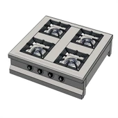 CSA Karacasan Set Üstü Dörtlü 4 Gözlü Doğalgazlı Ocak 100x100x25cm - 1