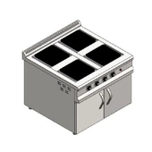 CSA Karacasan 80 Cm Elektrikli 4 Lü Dolaplı Ocak thumbnail 1