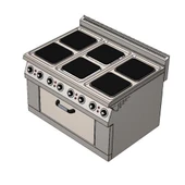 CSA Karacasan 150x100 Cm 6+1 Elektrikli 6 Lı Kuzine Ocak thumbnail 1