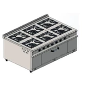 CSA Karacasan 150x100 Cm 6+1 Tüplü 6 Lı Kuzine Ocak - 1