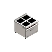 CSA Karacasan 100x100 Cm 4+1 Elektrikli 4 Lü Kuzine Ocak - 1