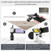 Andonstar AD203 Dijital Mikroskop - Metal Standlı ve Led Işıklı - 2