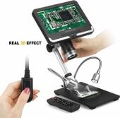 Andonstar AD206 Siyah 7 Inc LCD 1080P Devre Kartı Dijital Mikroskop - 2