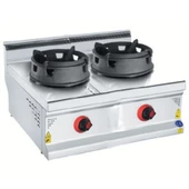 CSA Karacasan 700 Seri Set Üstü Çiftli Tüplü Wok Ocak - 1