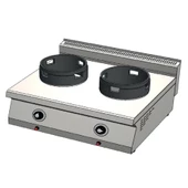 CSA Karacasan 80 cm 700 Seri Set Üstü Çift Gözlü Doğalgazlı Wok Ocak - 1