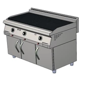 CSA Karacasan 900 Seri Dolaplı 120 cm Tüplü Lavataş Döküm Izgara(120x90x85Cm) - 1