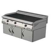 CSA Karacasan 900 Seri Dolaplı 120 cm Doğalgazlı Tam Kanallı Izgara(120x90x85Cm) - 1