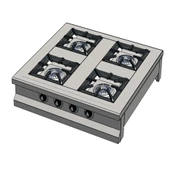 CSA Karacasan Set Üstü 90 cm 4 Gözlü Doğalgazlı Ocak 90x90x25cm - 1