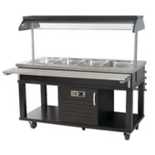 CSA Karacasan Üç Küvetli Salad Bar Ünitesi & Beyaz İnci Salad Bar - 1