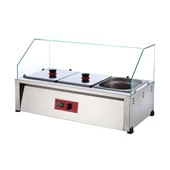 Işıkgaz Silver Endüstriyel Elektrikli Set Üstü 3 Gözlü Benmari thumbnail 1