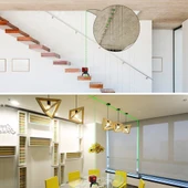 KOBB KBL92G 30M Profesyonel Yatay ve Dikey Otomatik Hizalamalı Yeşil Çapraz Çizgi Lazer,Noktalı Şakül Lazer Distomat thumbnail 4