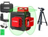 KOBB KBL34GTP 40 Metre Profesyonel Li-ion Şarjlı 3X360⁰ Otomatik Hizalamalı Yeşil Çapraz Çizgi Lazer Distomat + Tripod - 6