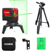 KOBB KBL92GTP 30M Profesyonel Yatay ve Dikey Otomatik Hizalamalı Yeşil Çapraz Çizgi Lazer,Noktalı Şakül Lazer Distomat - 1
