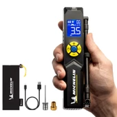Michelin MC33382 Şarjlı Li-ion 150PSI Taşınabilir Dijital Basınç Göstergeli Led Aydınlatmalı Lastik Şişirme Pompası - 6