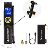 Michelin MC33382 Şarjlı Li-ion 150PSI Taşınabilir Dijital Basınç Göstergeli Led Aydınlatmalı Lastik Şişirme Pompası - 1