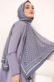 Dijital Baskılı Medine Şal Füme thumbnail 1