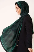 Dijital Baskılı Medine Şal Yeşil thumbnail 1