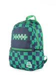 United Colors of Benetton Çift Bölmeli Okul Sırt Çantası Kareli Yeşil / 03773 thumbnail 4