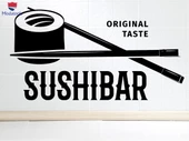 Duvar Dekorasyon Cam Sticker Sushibar Orijinal Tat Japon Yemekleri Restoran Dekor Benzersiz Hediyelik - 1