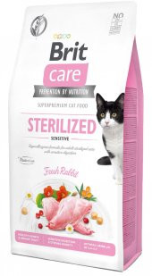 Brit Care Hipoalerjenik Tahılsız Tavşan Etli Kısırlaştırılmış Kedi Maması 7 Kg - 1