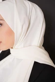 Düz Capri Şal Ekru thumbnail 4