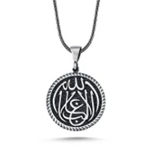 Lucky Life 925 Ayar Gumuss La Galiba İllallah Yazılı Lucky Life 925 Ayar Gumuss Kolye - 2