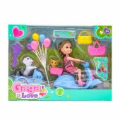 Gaga Love Hayvanlarıyla Motor Gezisi Kutulu Mavi Motor - 1