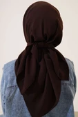 Medine İpeği Eşarp Acı Kahve thumbnail 3