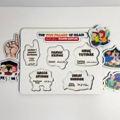 Moon Beavers İslamın Şartlarını Öğreniyorum Ahşap Puzzle 83018,Islami Eğitici Öğretici Geliştirici Ahşap Sağlıklı Oyuncak - 5