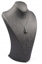 Labradorit Doğal Taş Gümüş Renkli Kolye thumbnail 2