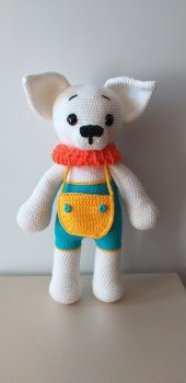 Sevimli Ponky Köpek Amigurumi Organik Oyuncak - 2