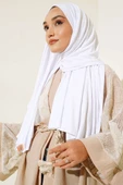 Düz Penye Şal Beyaz - 1