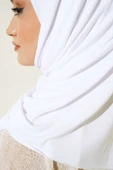 Düz Penye Şal Beyaz - 4