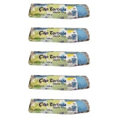 Canhome Mavi Büyük Boy Battal 65x80 Cm. 30 Litre Çöp Torbası Poşeti - 10 Adetlik 5 Rulo - 1