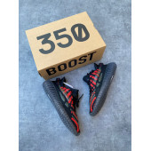 Adidas Yeezy Boost 350  SİYAH KIRMIZI - 2